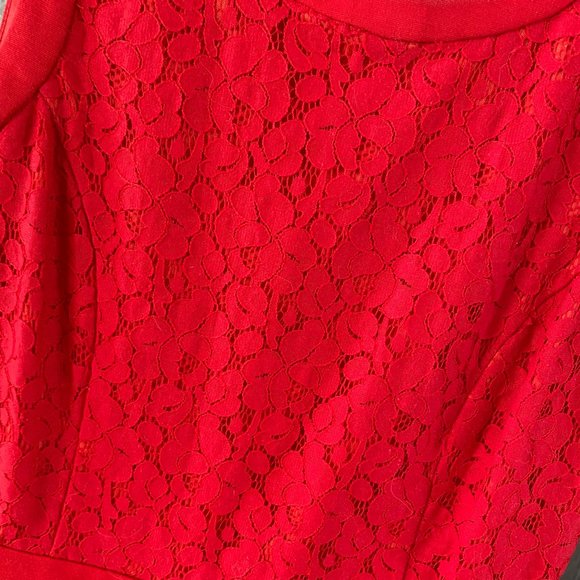 Jacob Red Lace Top Dress - Picture 5 of 7